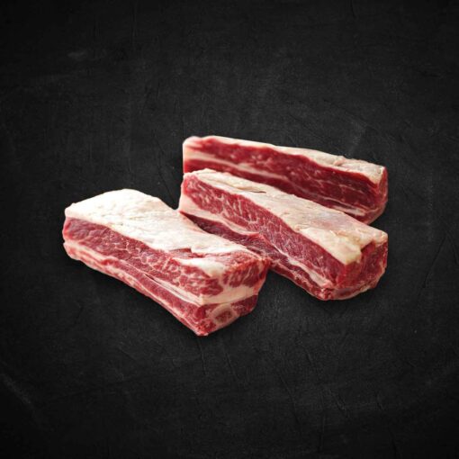 Single Bone Australian Black Angus Grain-fed Beef Short Rib MB2+ (480-500g)